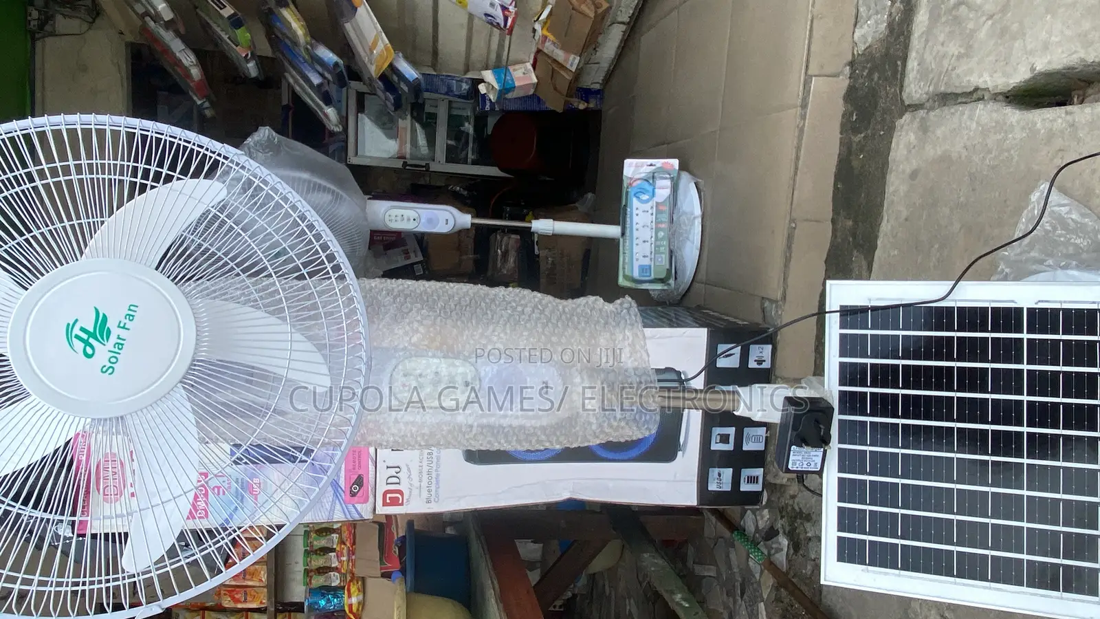 Jh-198f 18 Inches Rechargeable Solar Fan