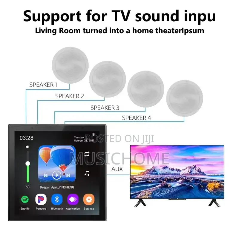 4 Inches Tuya Smart Home Amplifier