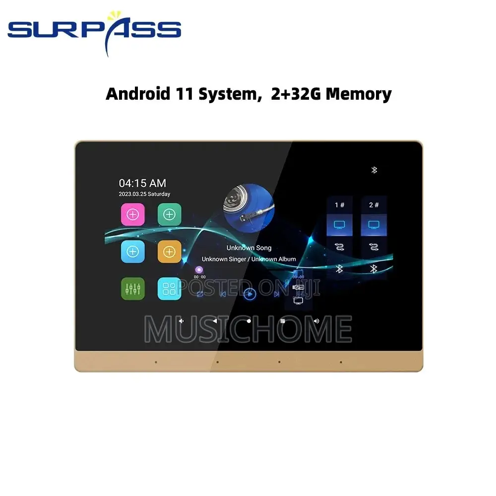 7inch Wifi in Wall Amplifier Touch Screen Android Amplifier Audio Amp