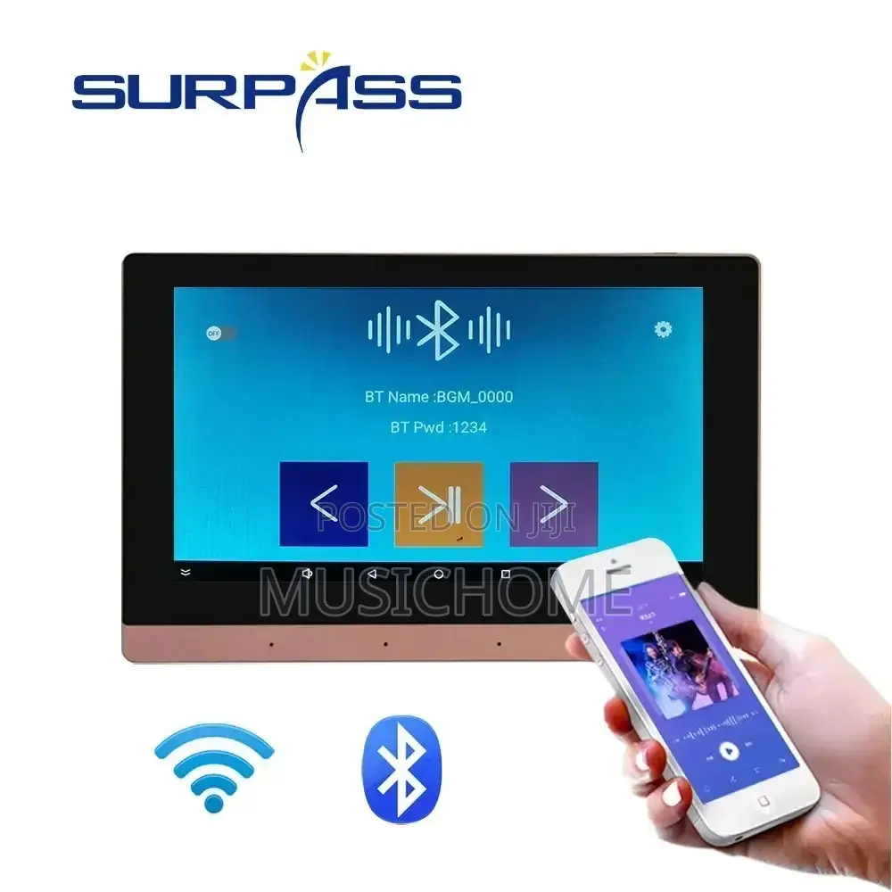 7inch Wifi in Wall Amplifier Touch Screen Android Amplifier Audio Amp