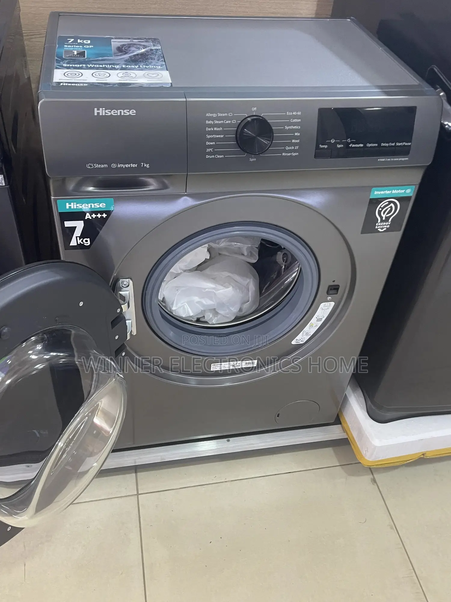 Hisense 7kg Wash and Spin Inverter Washing Machine