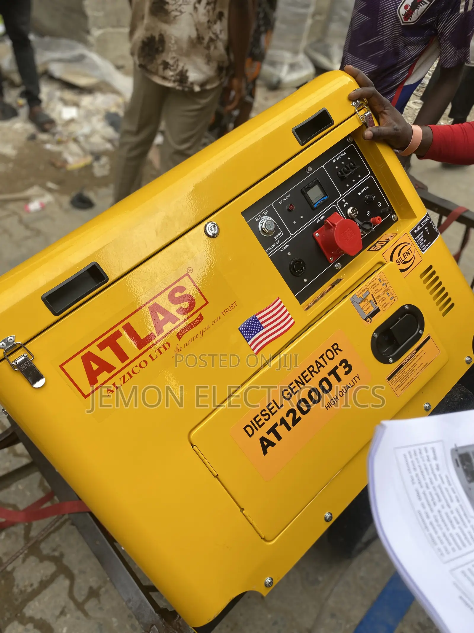 Atlas 13kva 3phase Soundproof Diesel Generator – Heavy Duty Fuel Ef