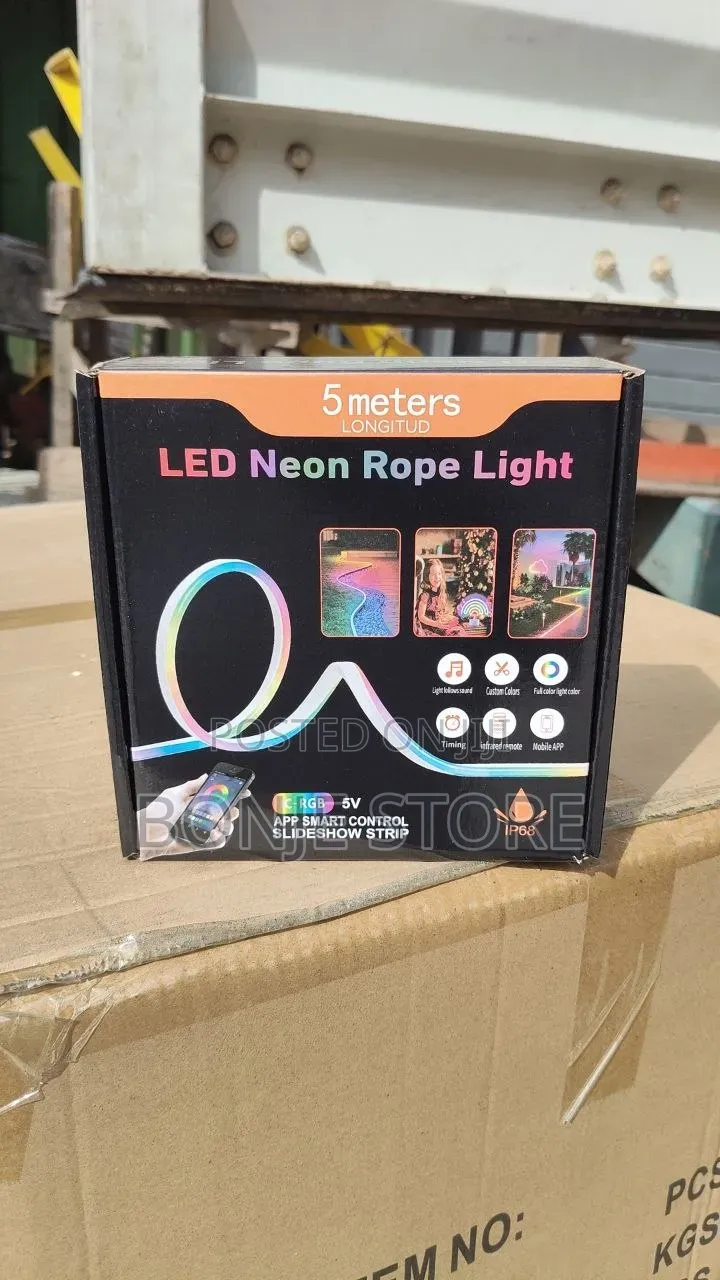 5m RGB-Ic Neon Led Strip Light – 60+ Dynamic Lighting Effects