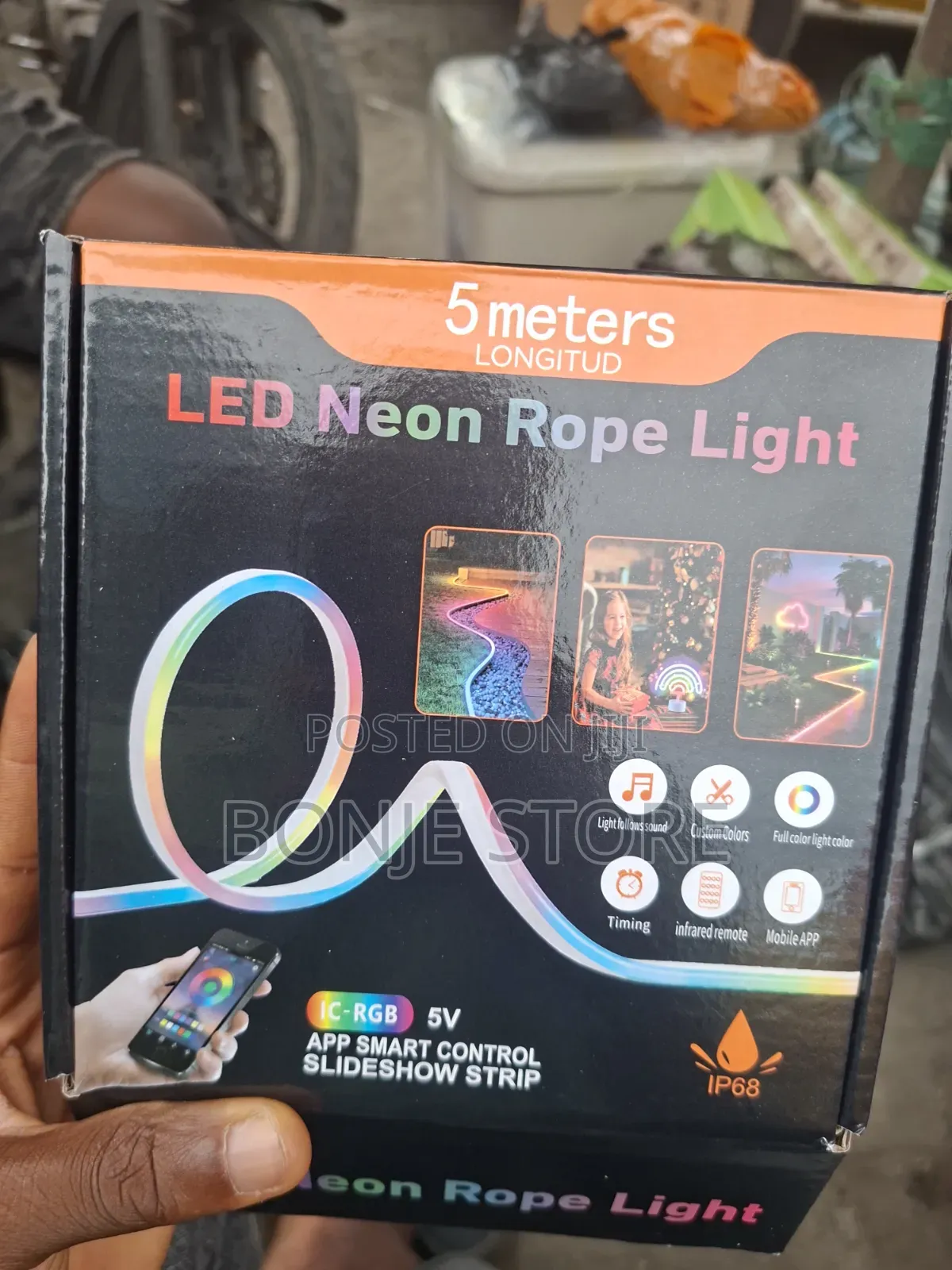 5m RGB-Ic Neon Led Strip Light – 60+ Dynamic Lighting Effects