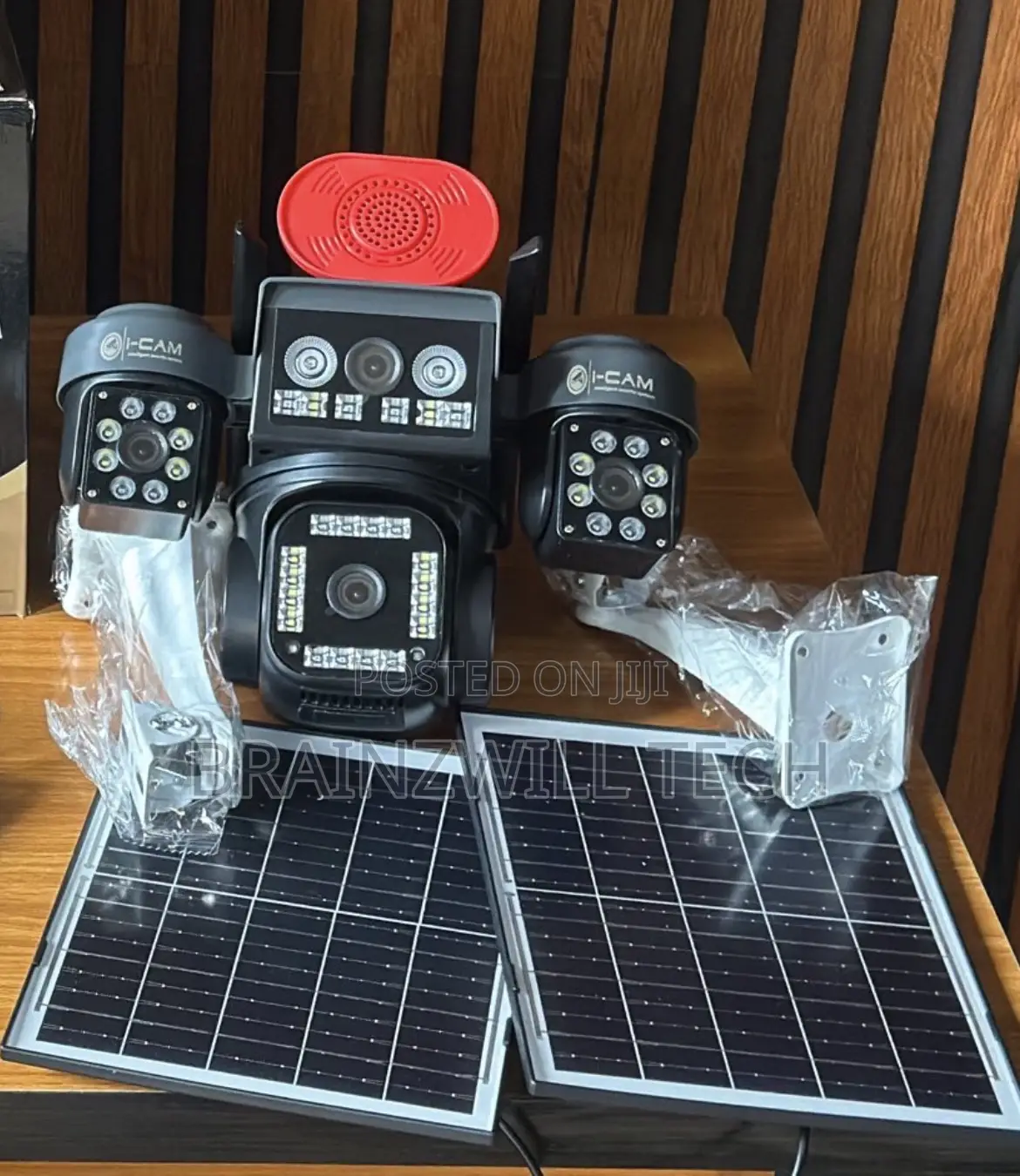 Hieasy 4g Aov 4 Lens PTZ Camera With Dual Solar Panel