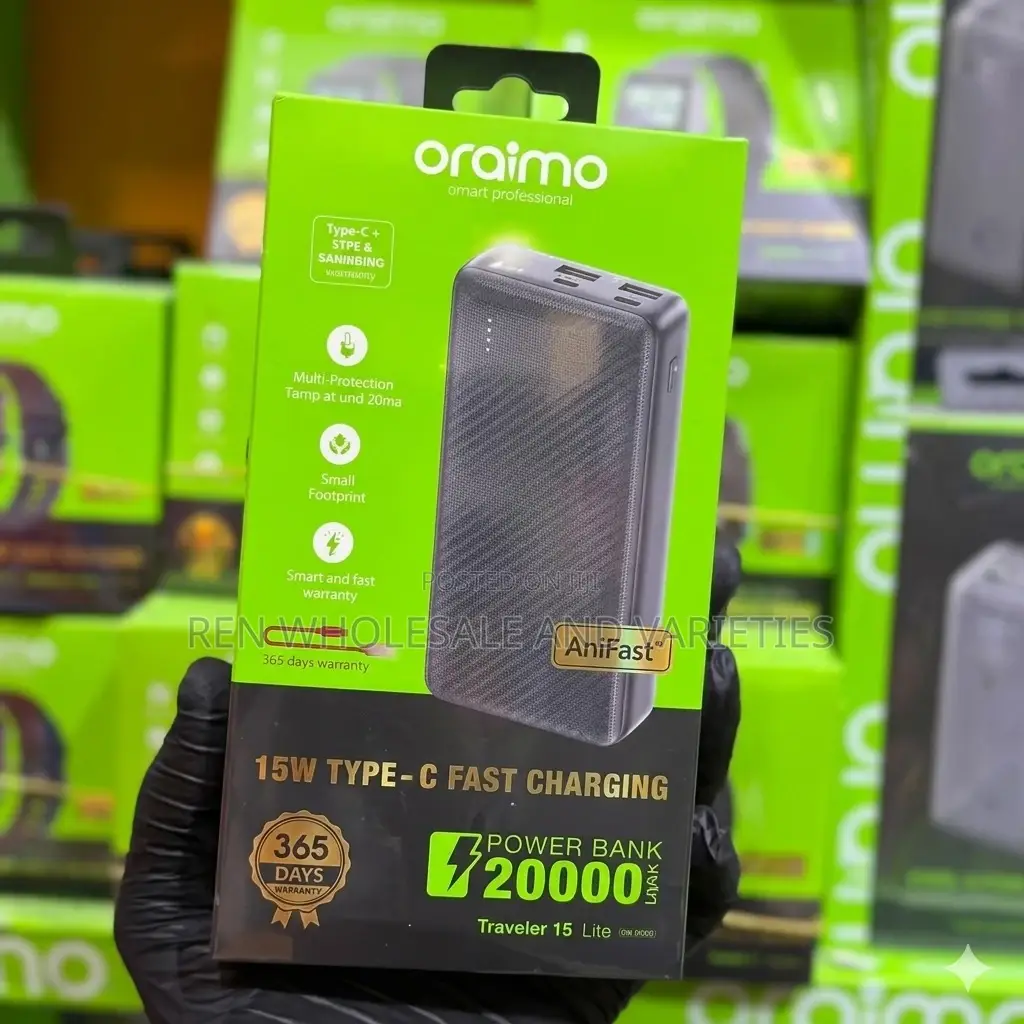 20,000mah Oraimo Powerbank