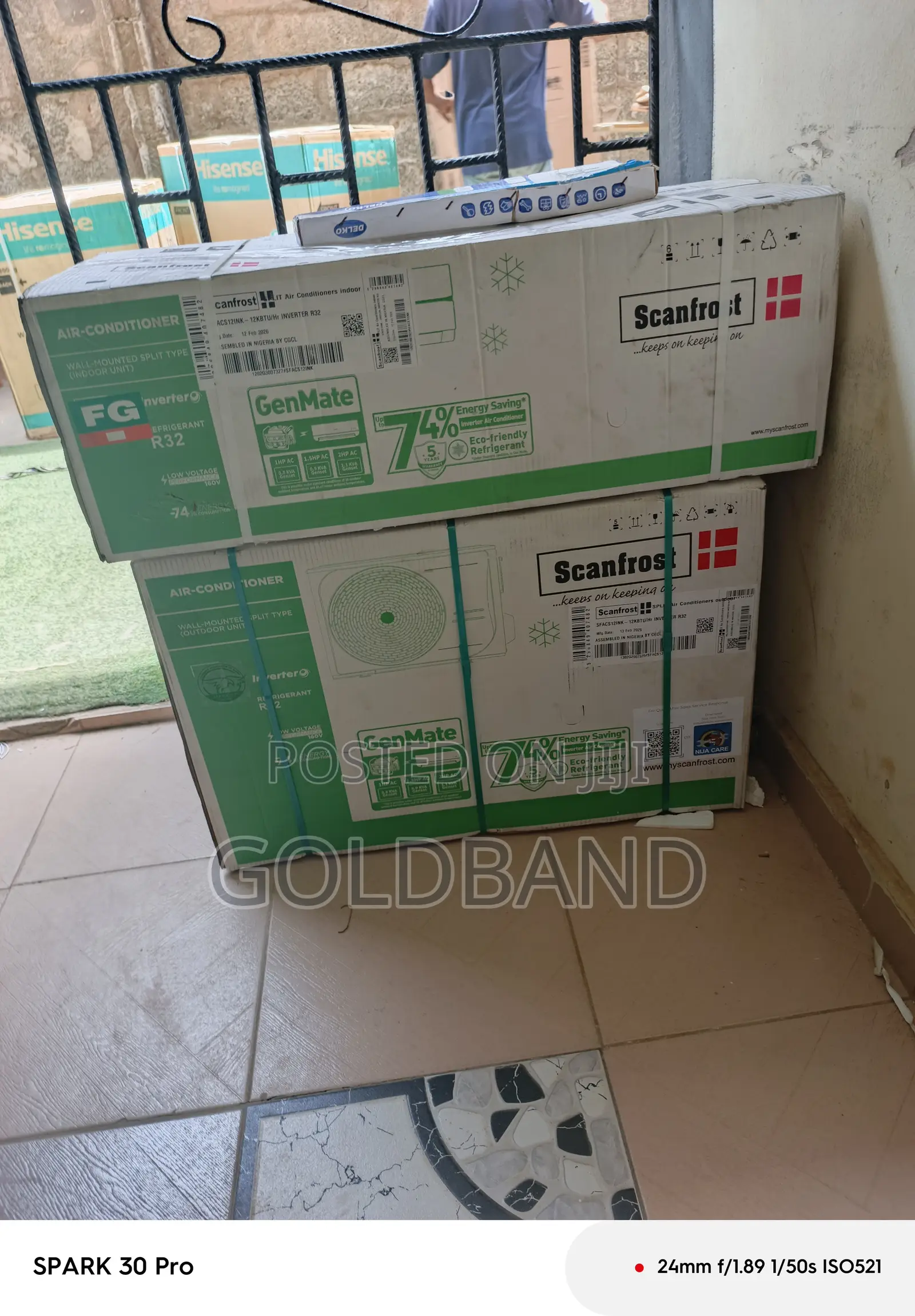 Energy Efficient Scanfrost 1.5hp Inverter Ac