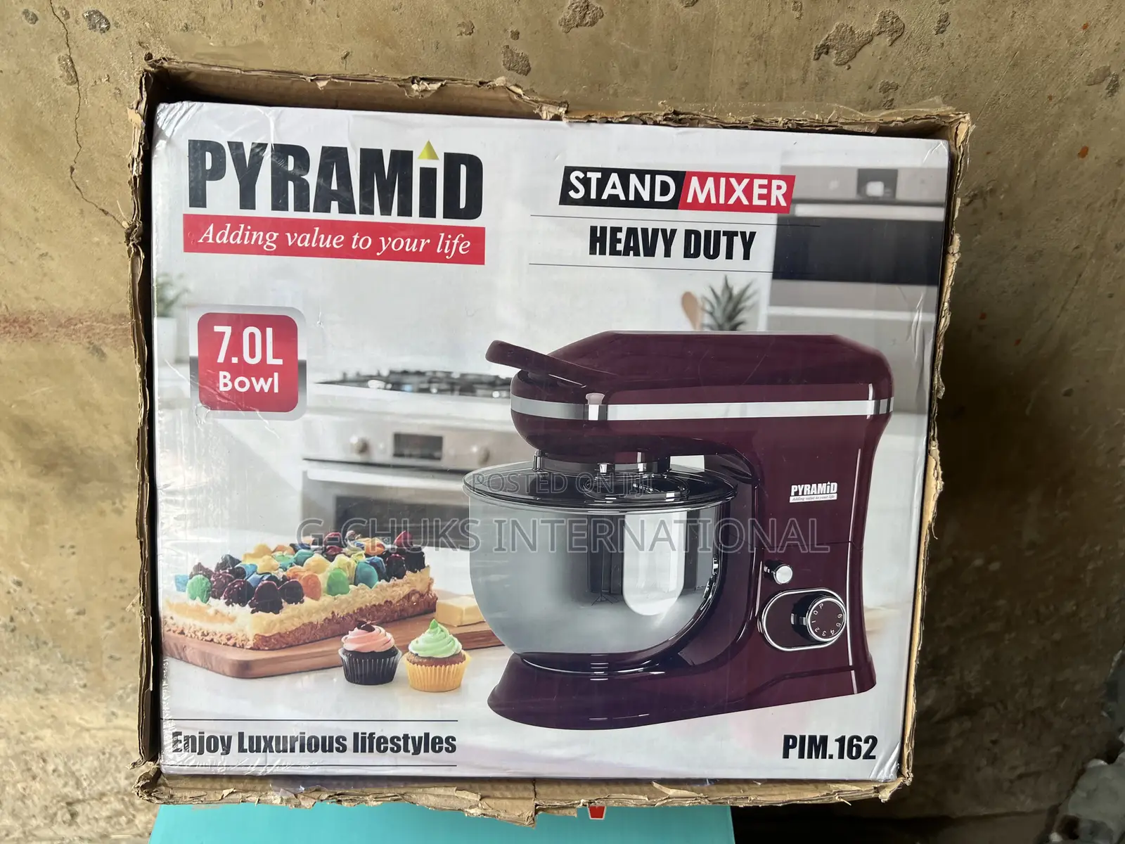 Pyramid 7.0 7l Industrial Cake Stand Mixer