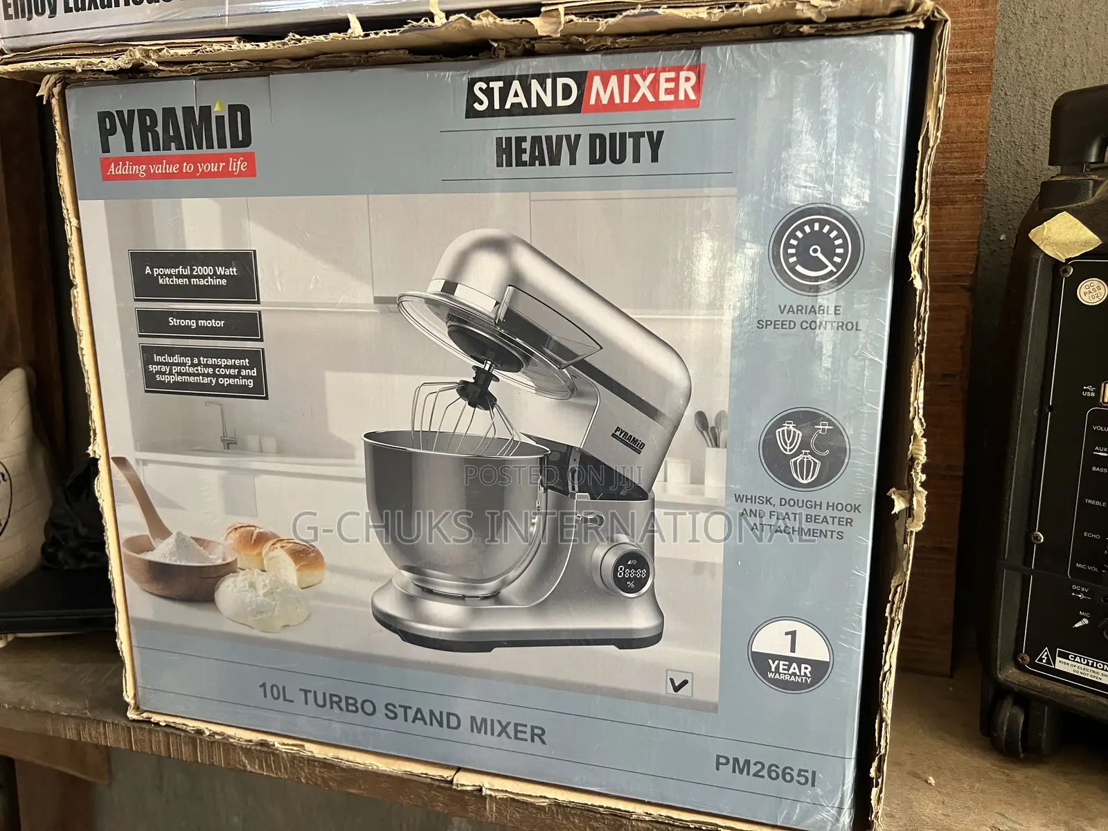 Pyramid 10l Heavy Duty Stand Mixer