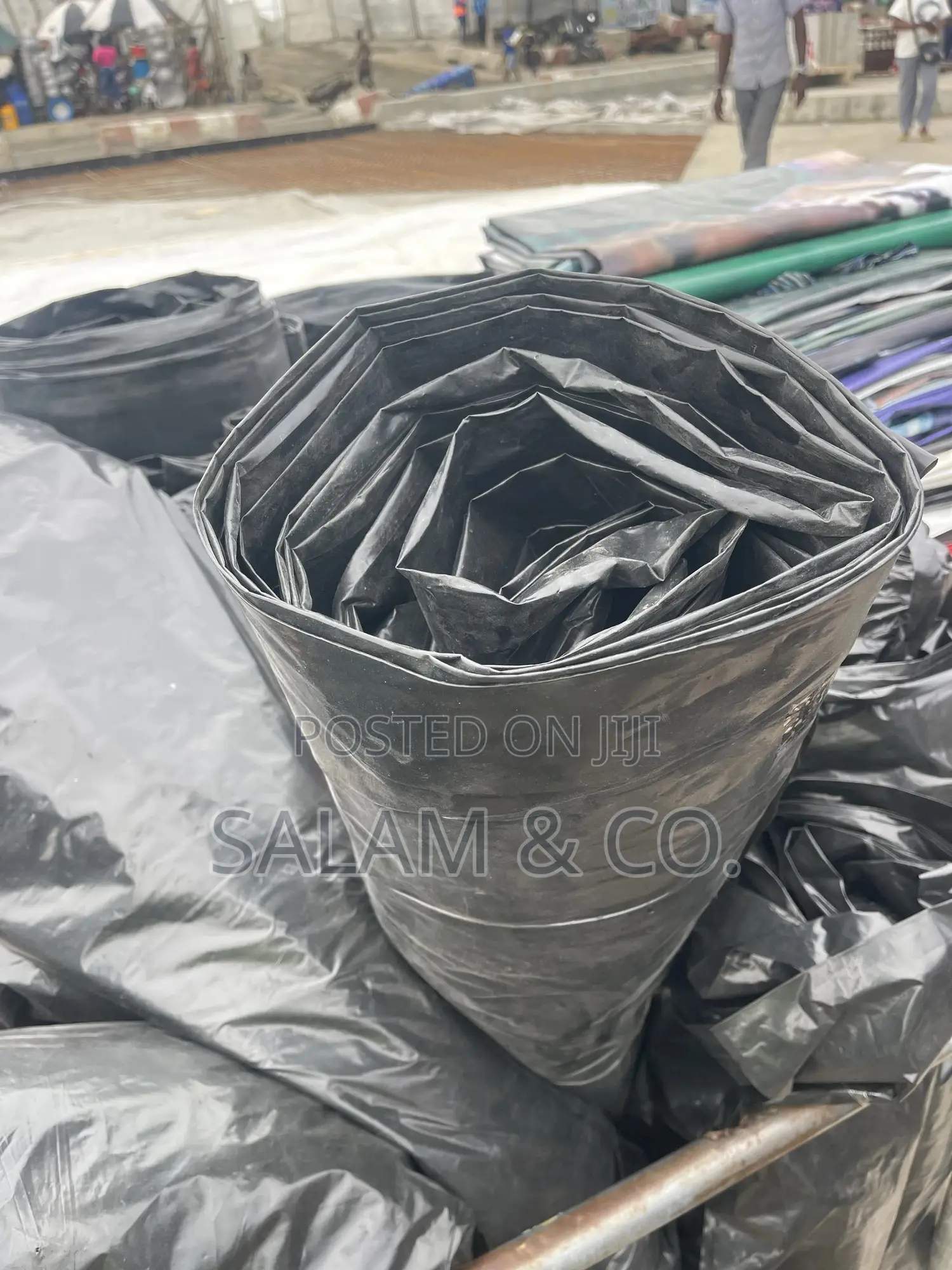 Heavy Duty Black Polythene Sheet – 2m X 15 Yards Waterproof Cover