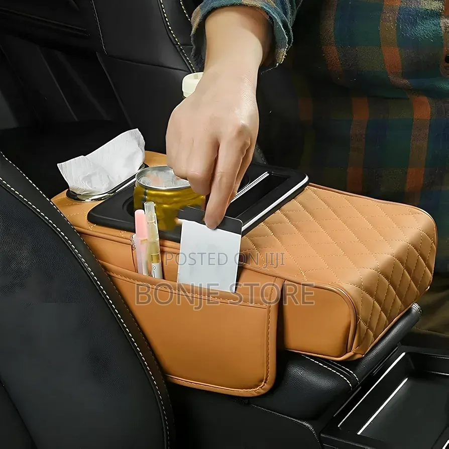 Universal Arm Rest Cover With Tissue Box Organiser