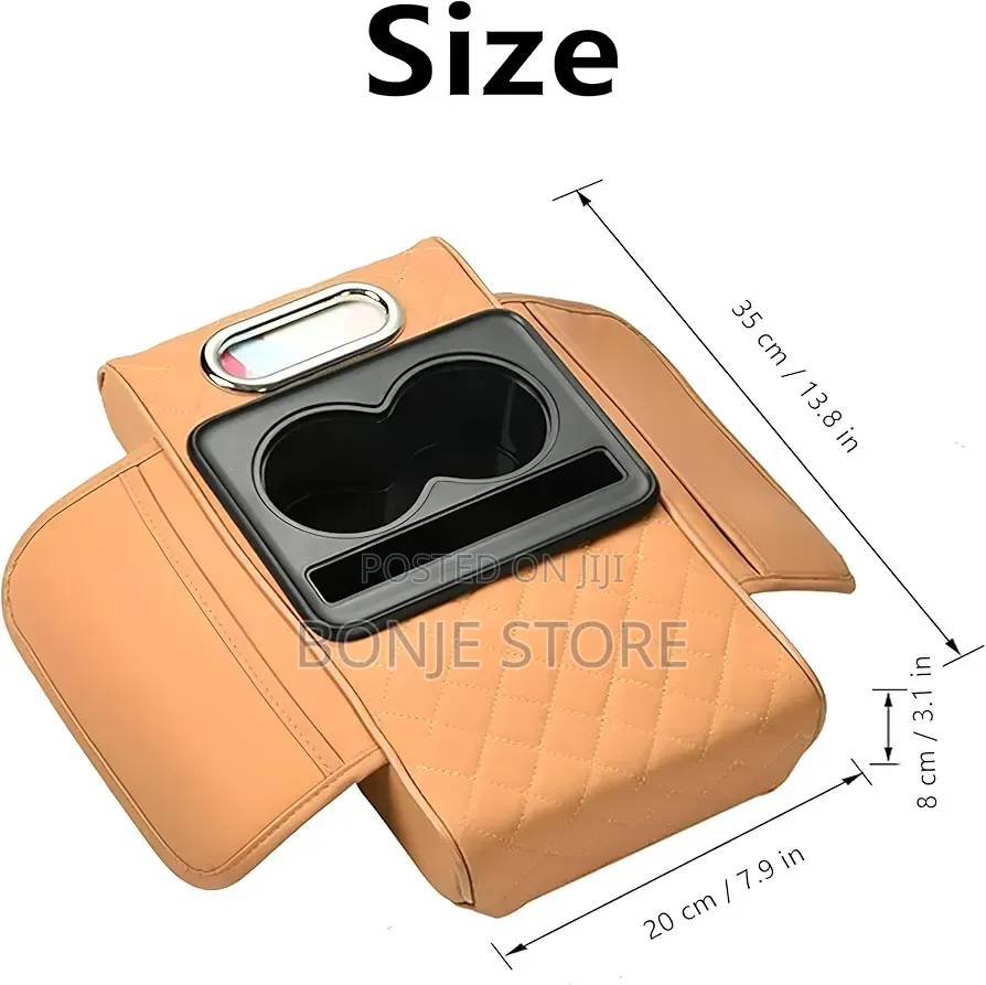 Universal Arm Rest Cover With Tissue Box Organiser