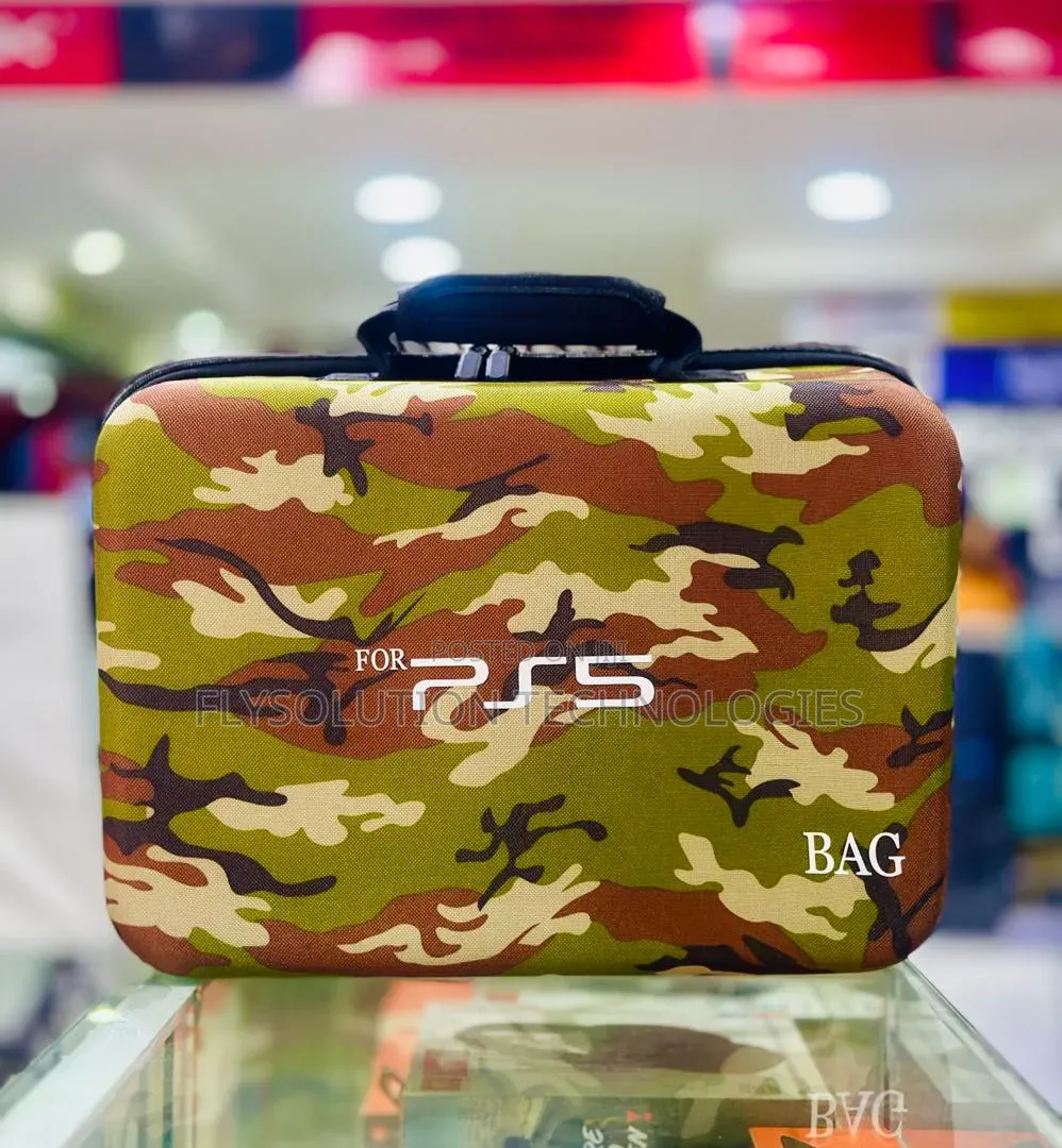 K Gaming Camo Ps5 Hard Shell Protective Carrying Bag