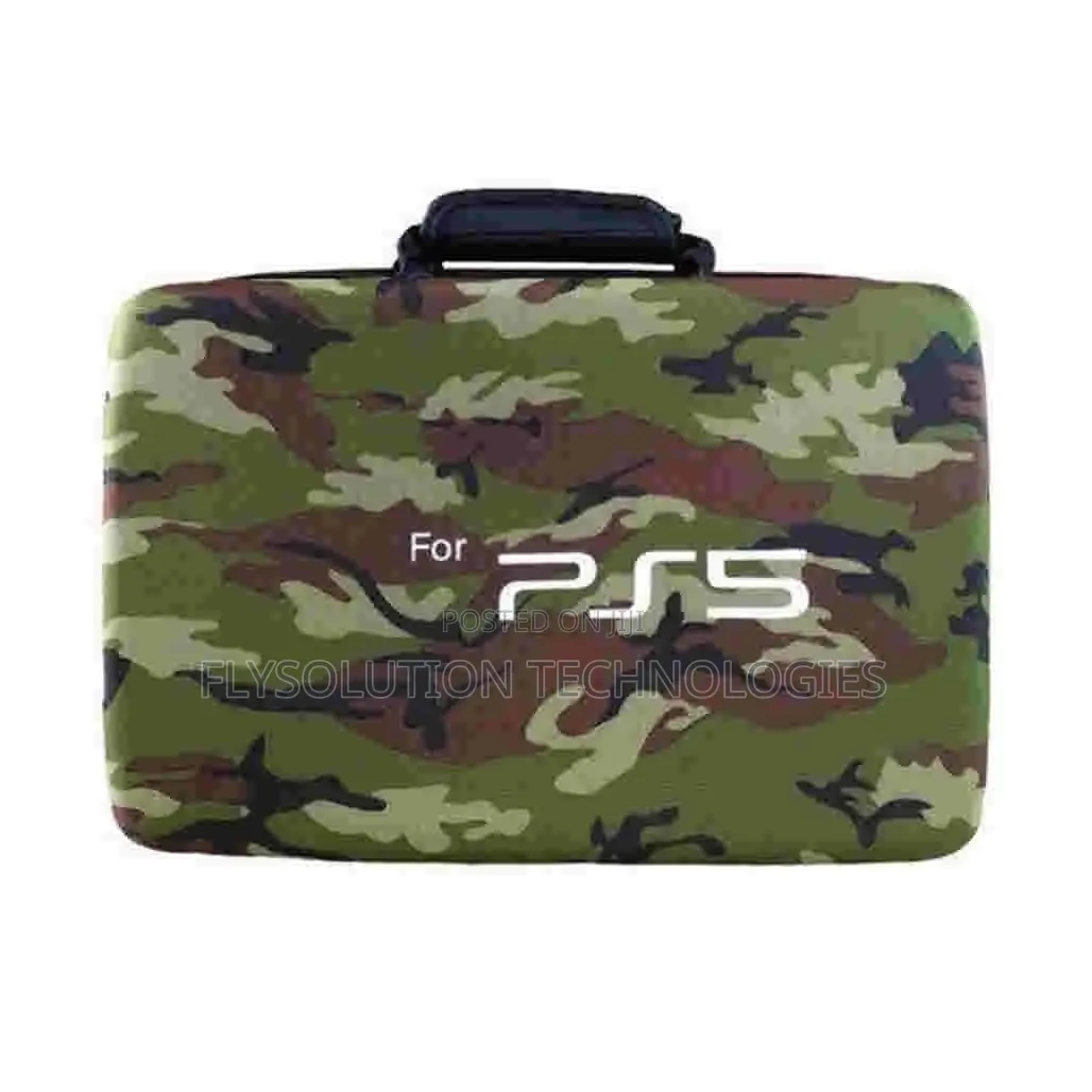 K Gaming Camo Ps5 Hard Shell Protective Carrying Bag