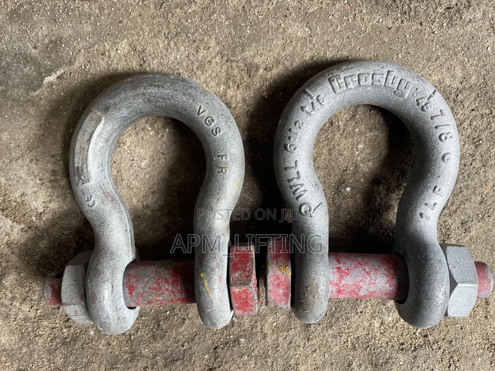 6.5ton Crosby Shackles C/W Bolt Nuts