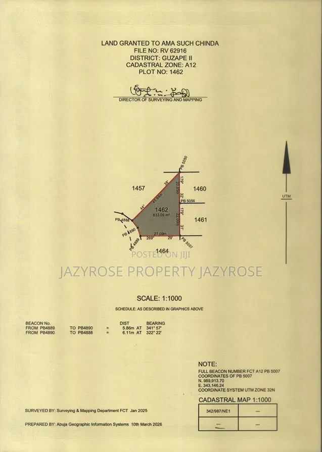 Guzape 2 Land for Sale