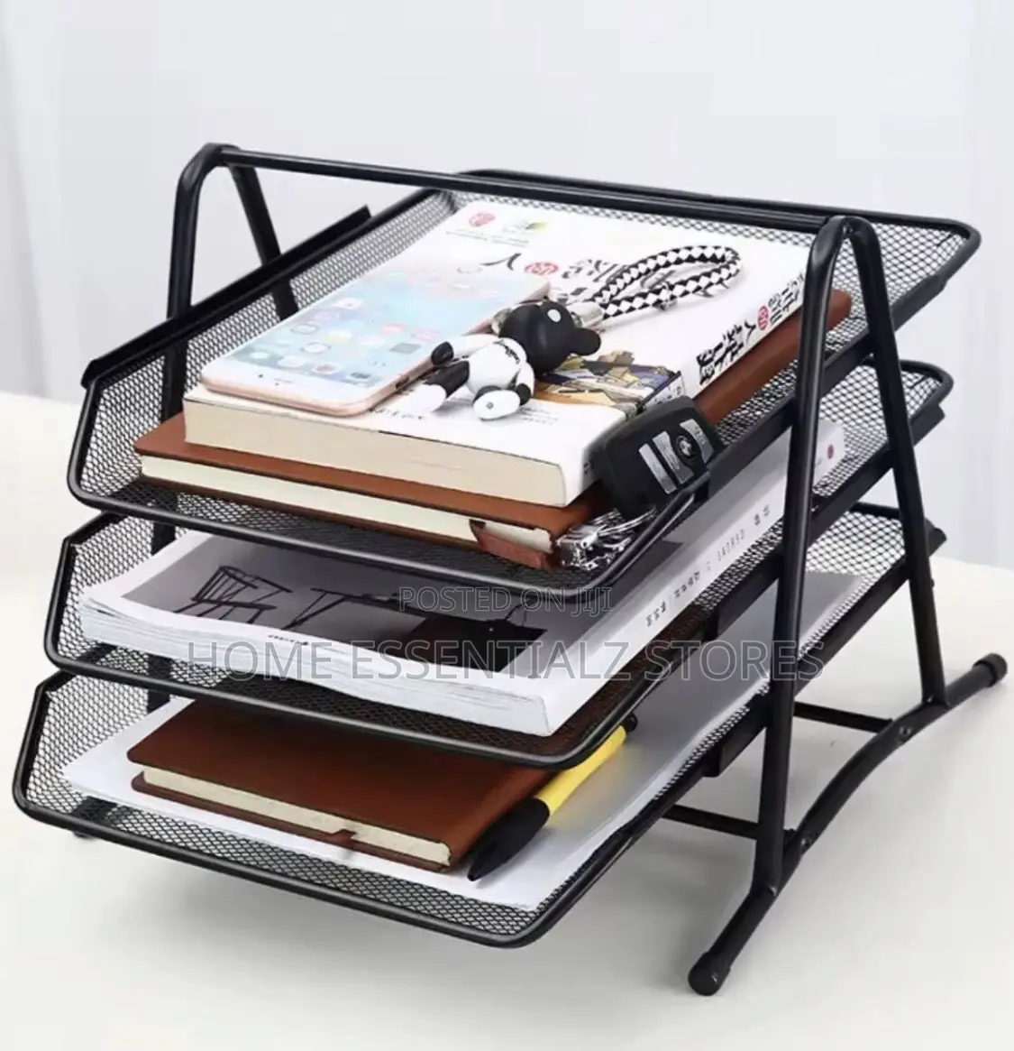 Document Tray Rack (3 Tier) - Office Files Organizer