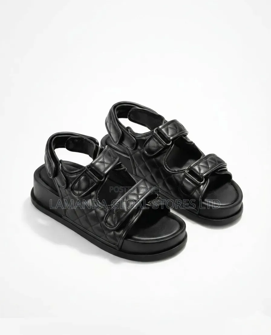Premium Quilted Platform Sandals for Women – Trendy Comfortable