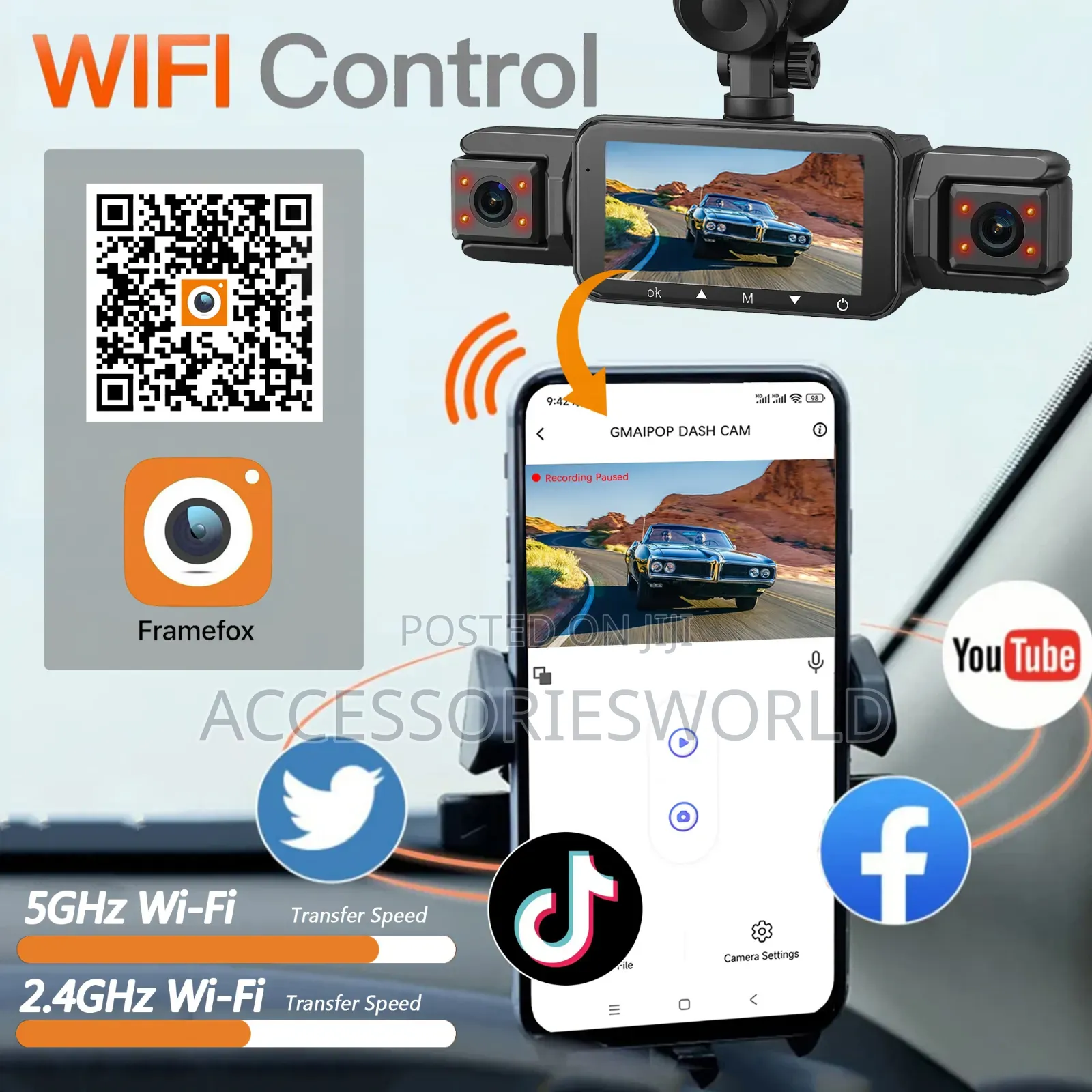 Multi-Ch 4-Channel 1080p Full Hd Dash Camera