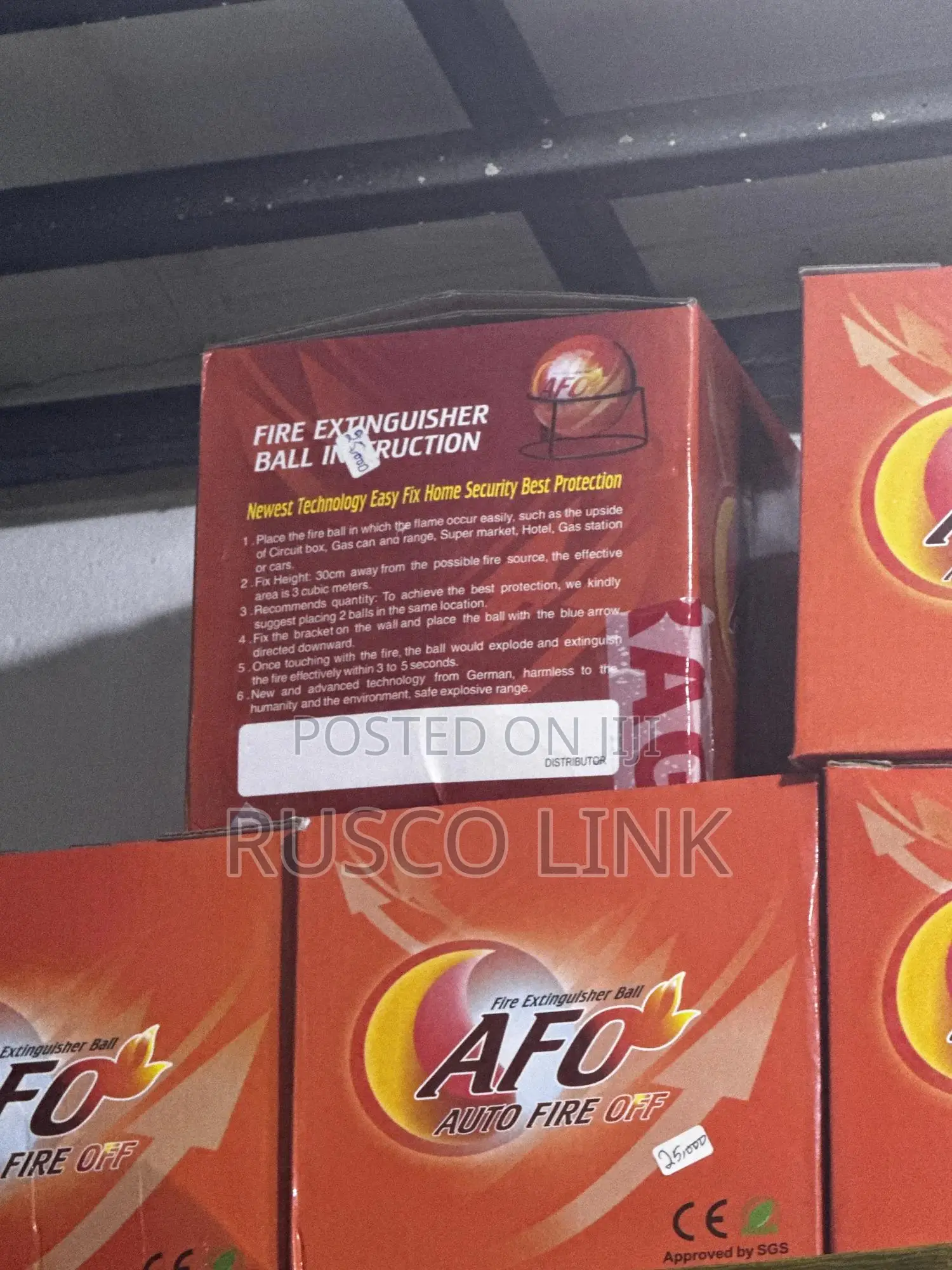 Afo Automatic Fire Extinguisher Ball” Or “Auto Fire Off Ball