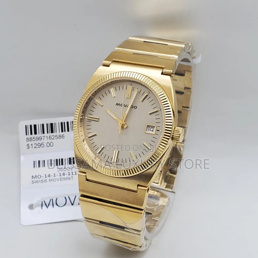 Movado Luxury Men Chain Wristwatch – Stylish, Durable Classy Design
