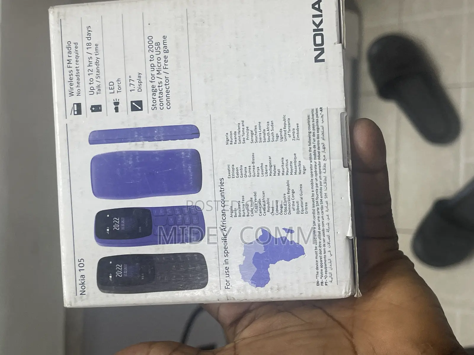 New Nokia 105 Black