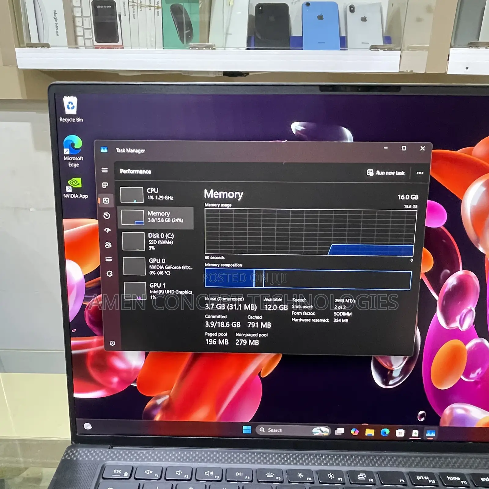 Laptop Dell XPS 15 9510 16GB Intel Core i7 SSD 512GB