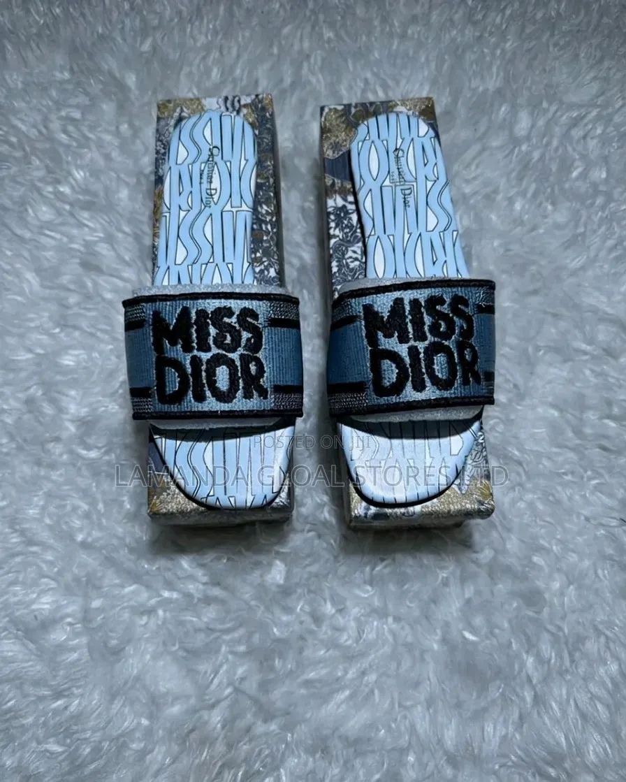 Premium "Miss Dior" Inspired Fashion Slides
