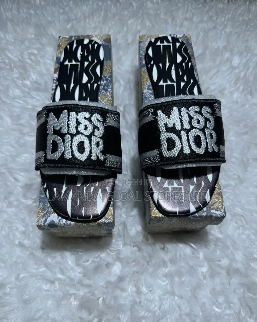 Premium "Miss Dior" Inspired Fashion Slides