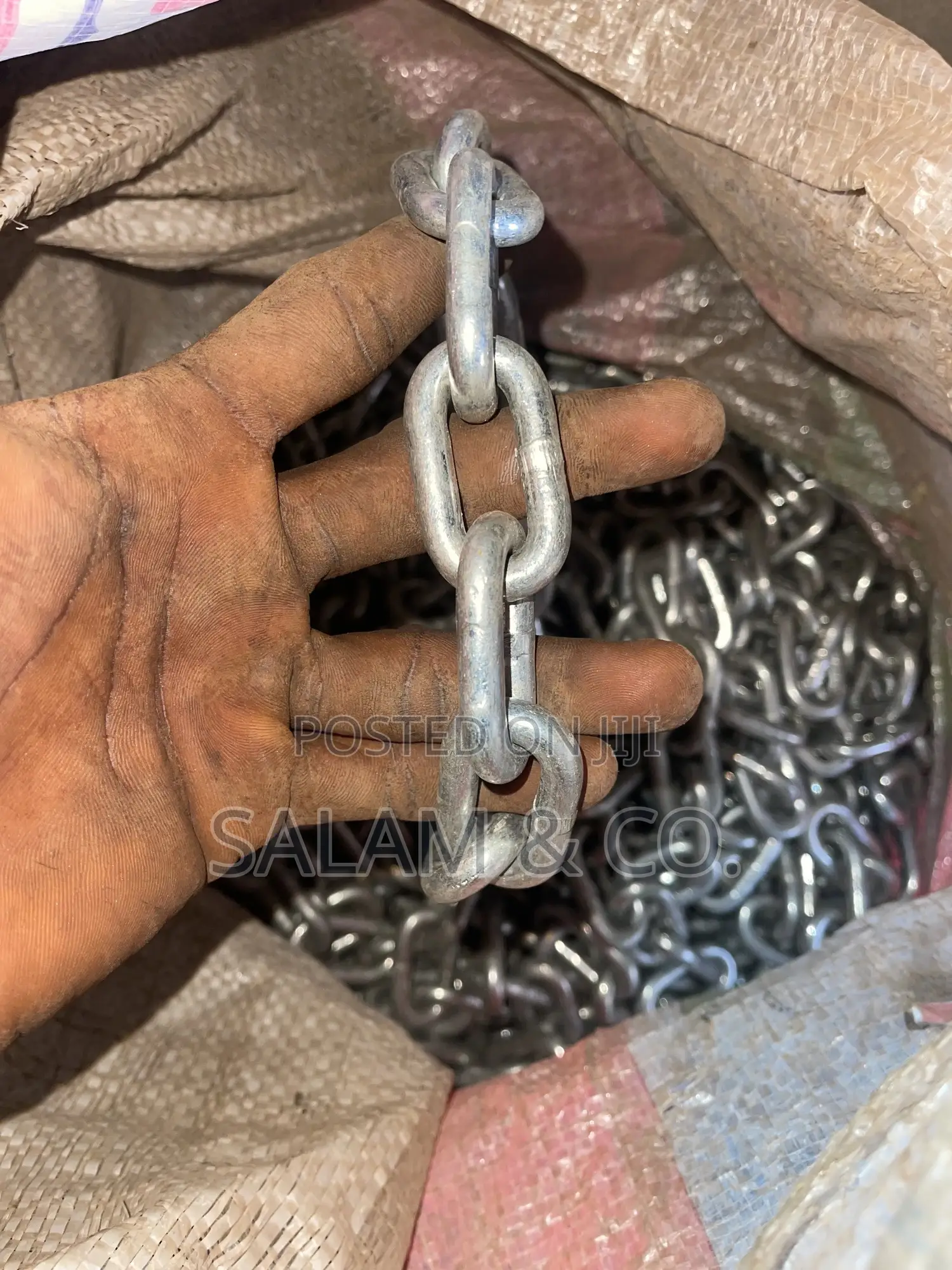 8mm Galvanized Steel Chain –Rust Resistant Barrier Demarcation Chain