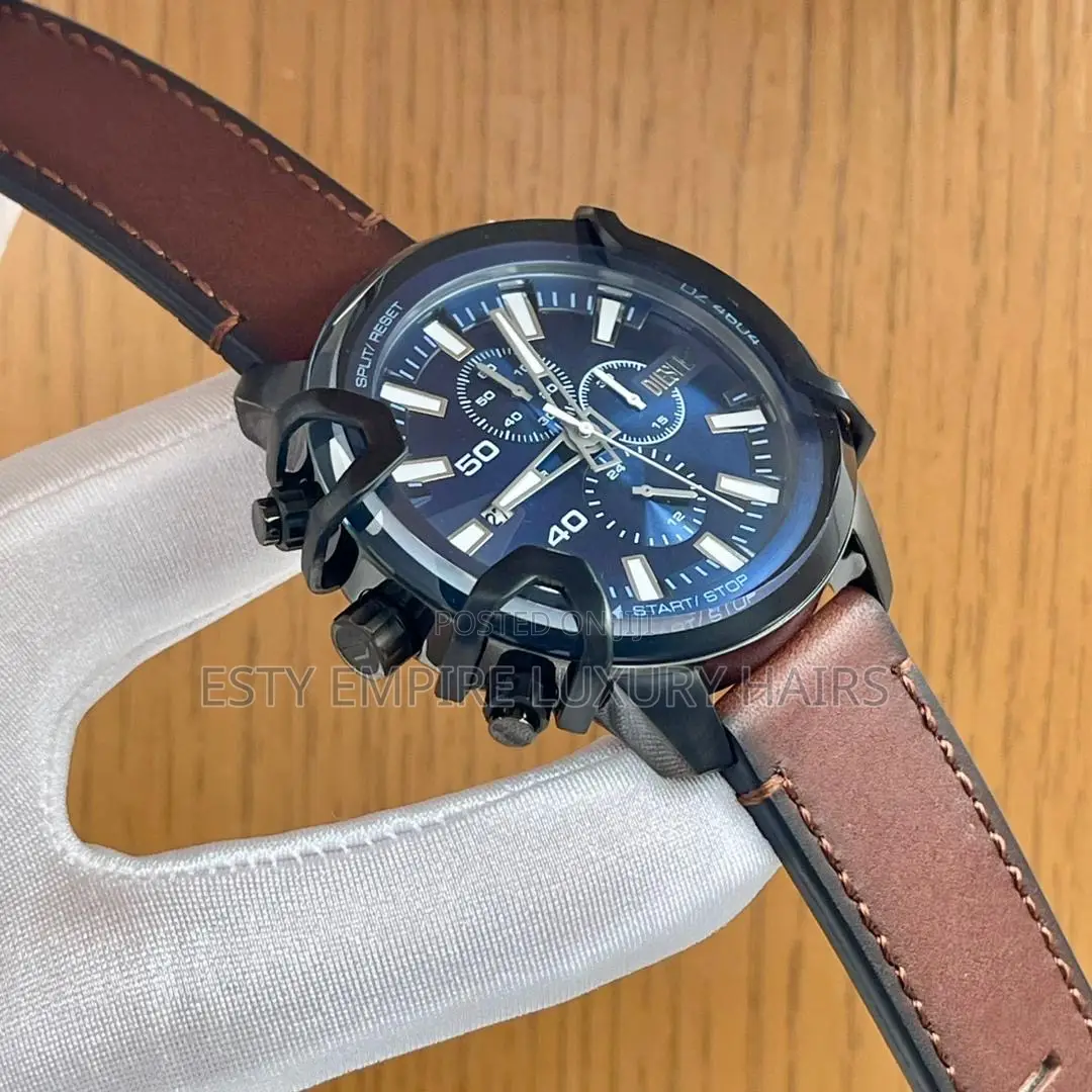 High Quality Luxury Diesel Leather Wristwatch