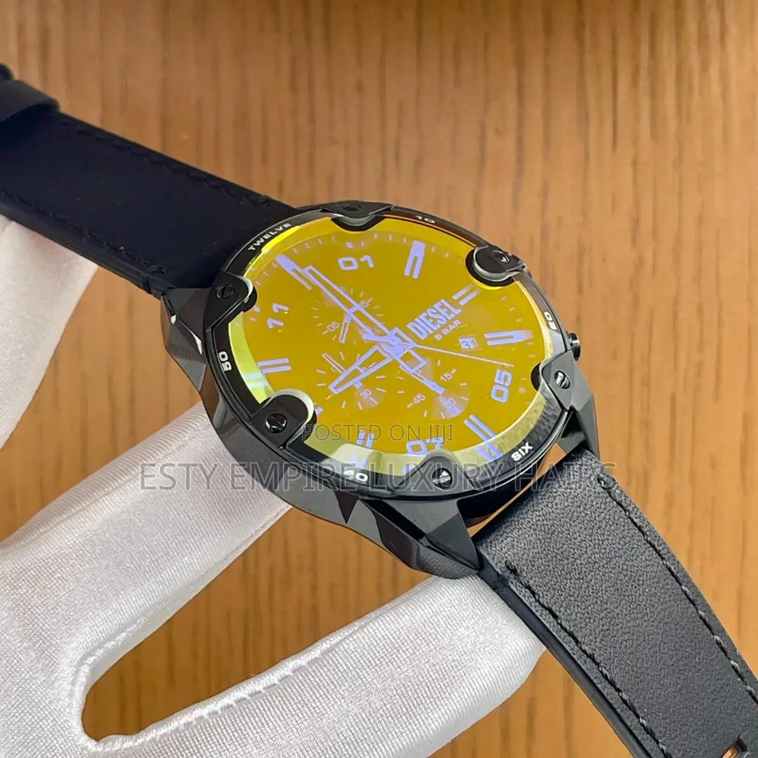 High Quality Luxury Diesel Leather Wristwatch