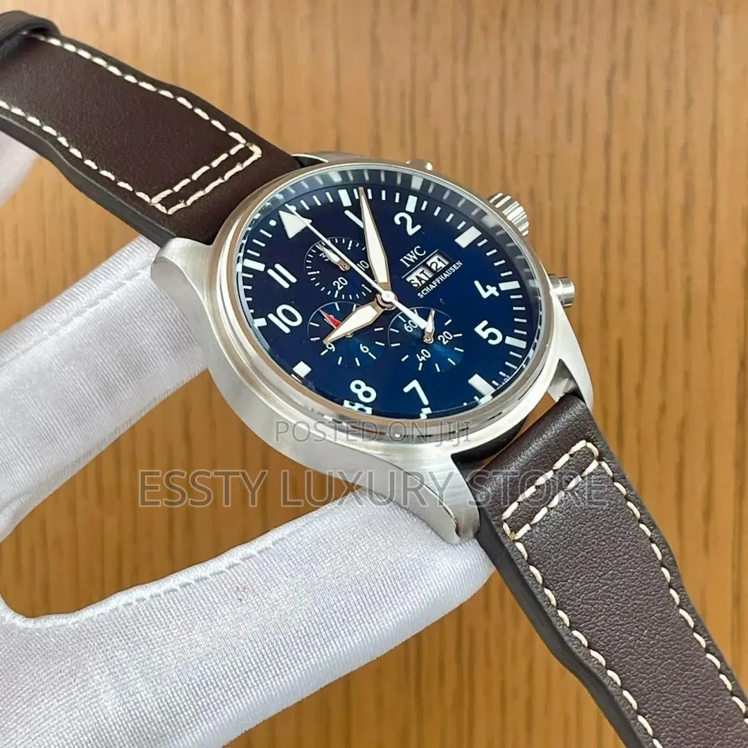 High Quality Luxury Iwc Schaffhausen Leather Watch