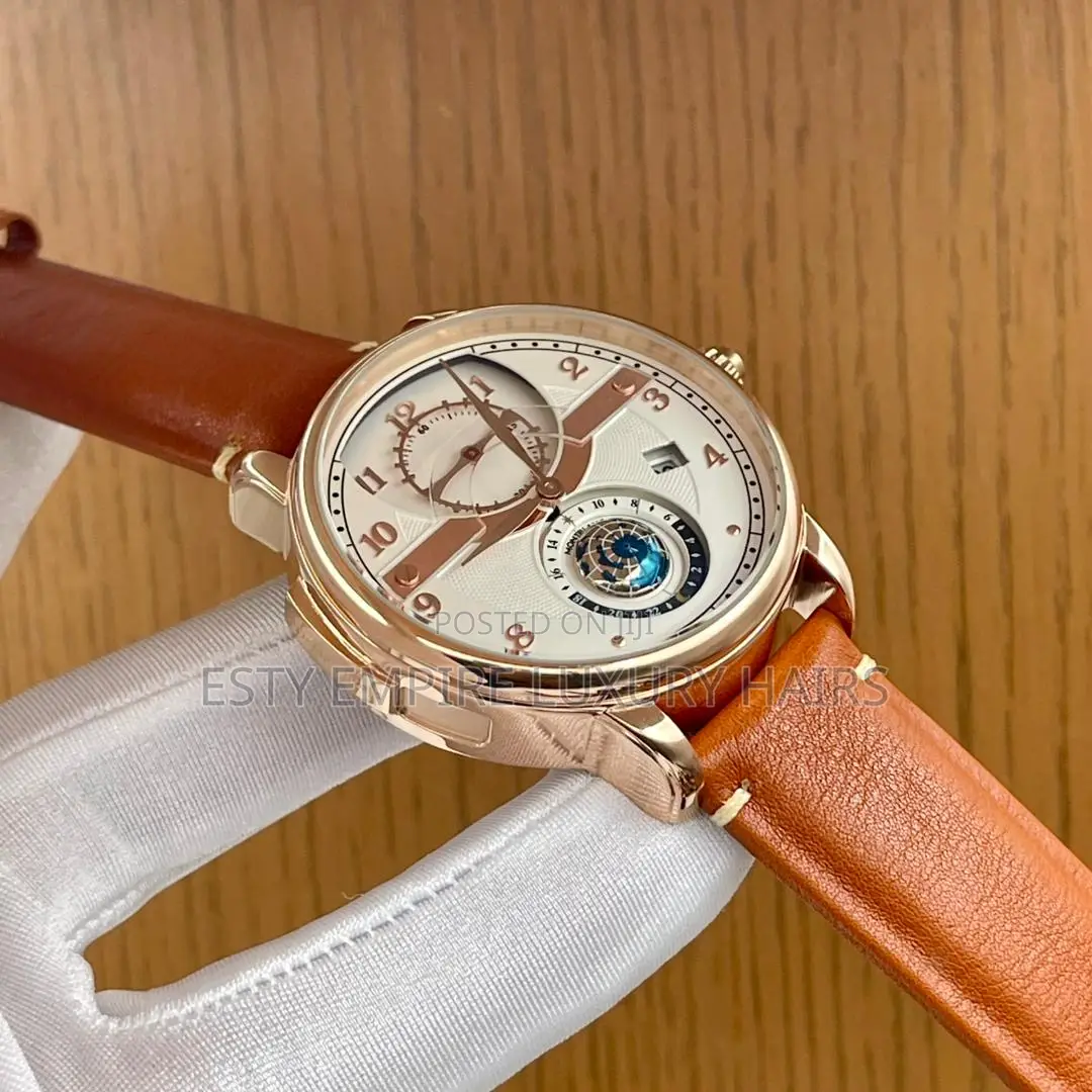 High Quality Luxury Mont Blanc Leather Watch