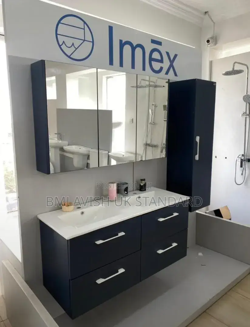 Imex England Cabinet Set With Drawer and Led Mirror.