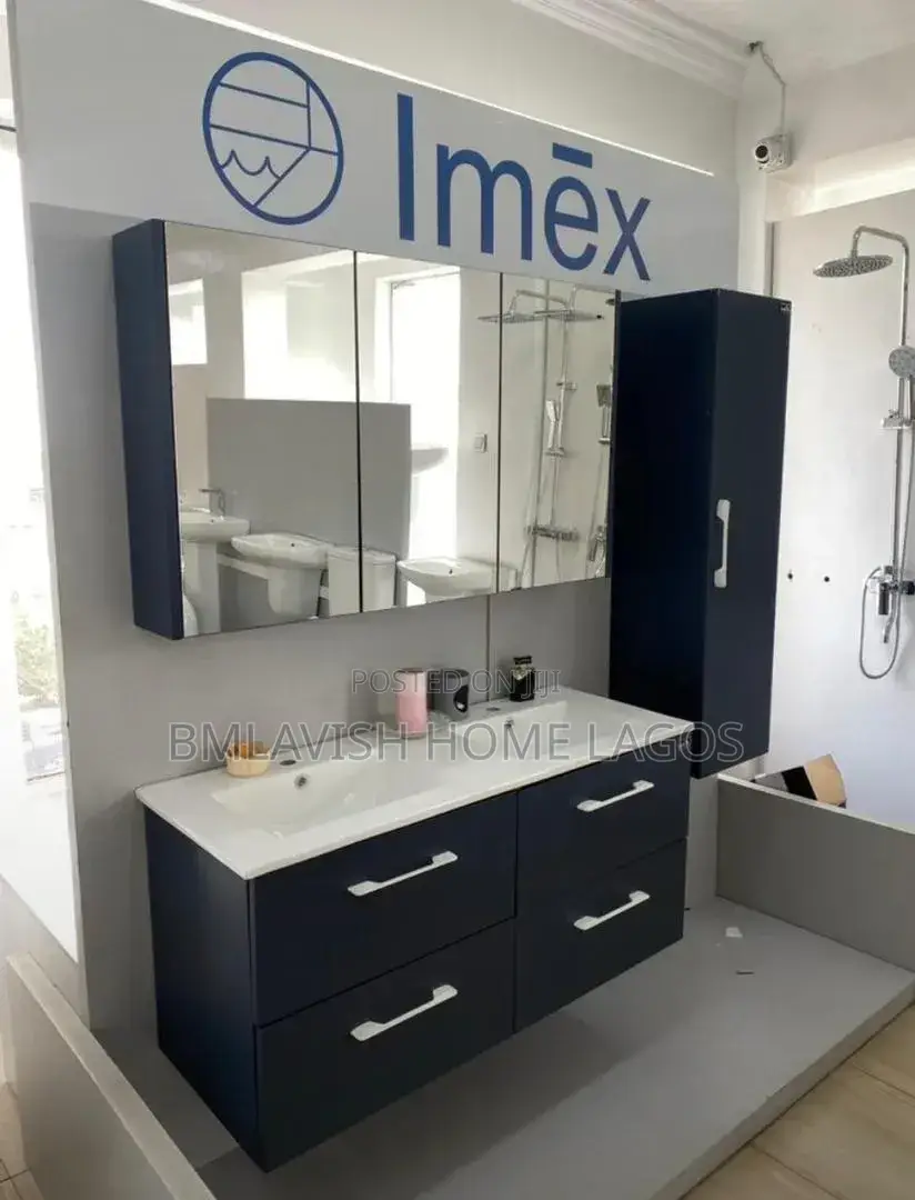Imex England Cabinet Set With Drawer and Led Mirror.