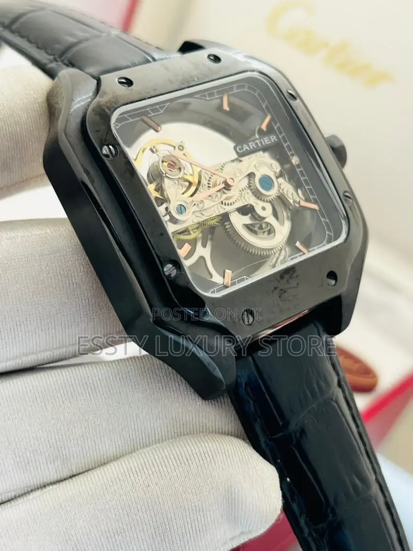 High Quality Luxury Leather Cartier Wristwatch