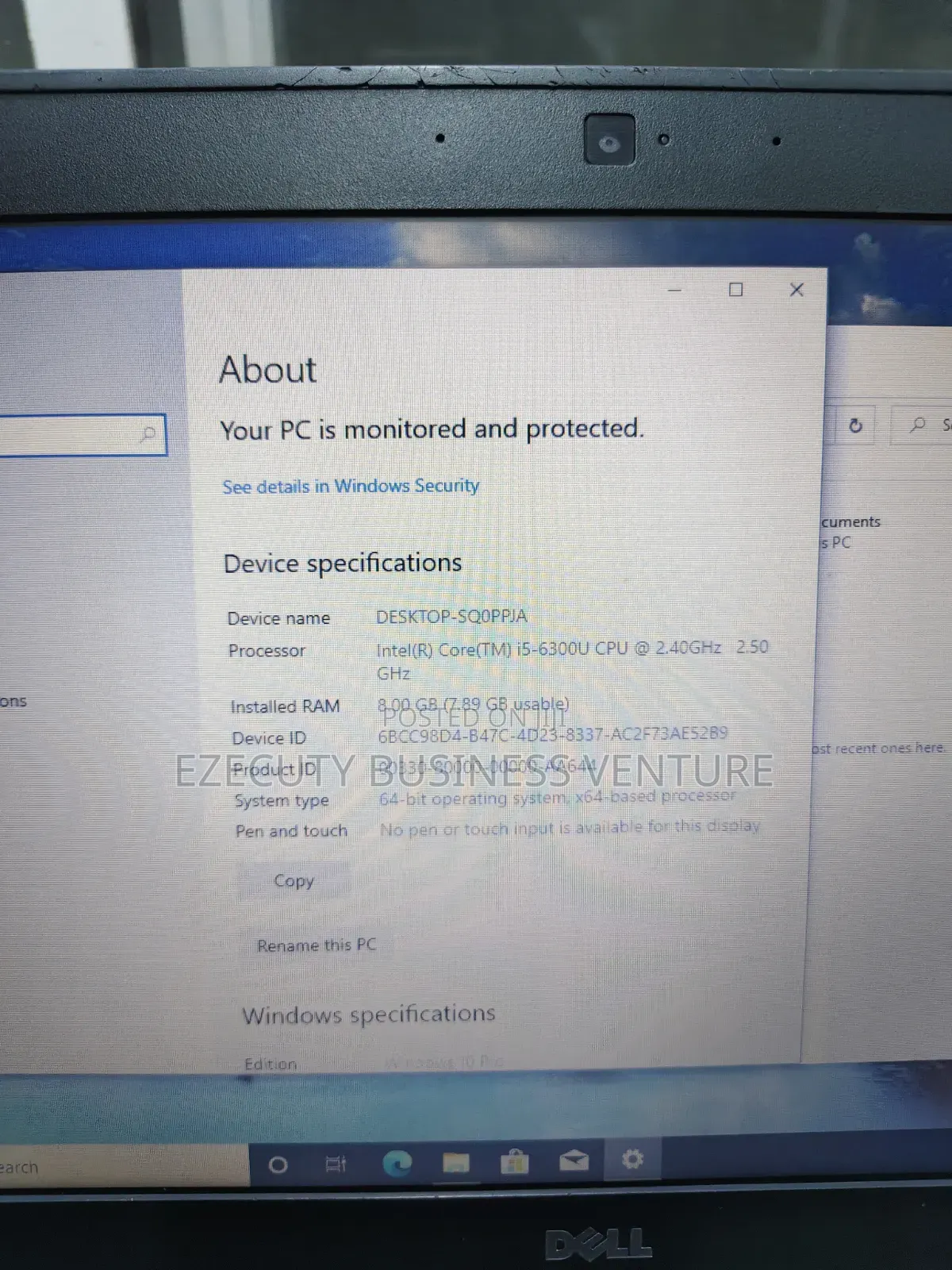 Laptop Dell Latitude E7270 8GB Intel Core i5 SSD 256GB