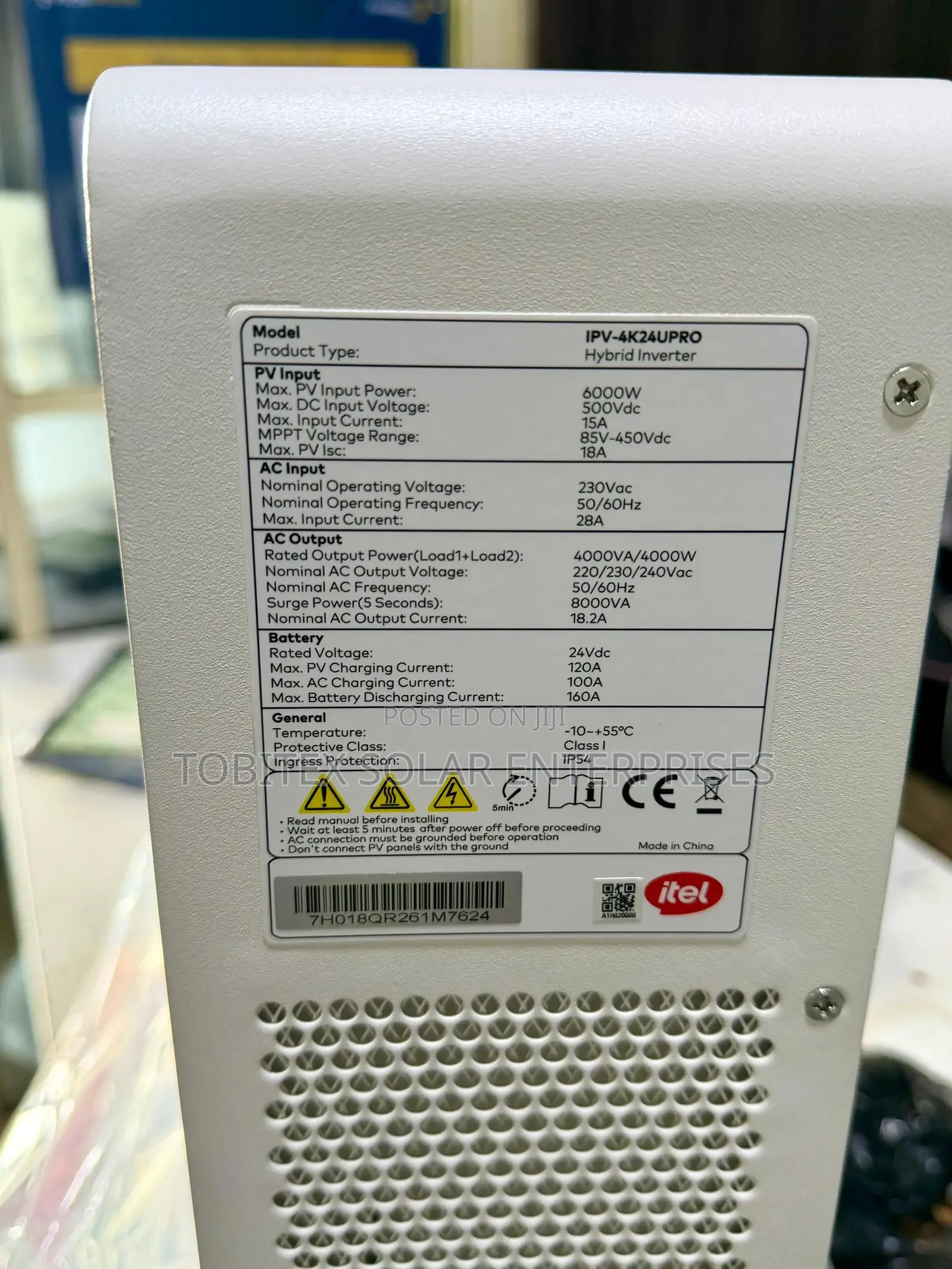 4kva Itel Hybrid Solar Inverter