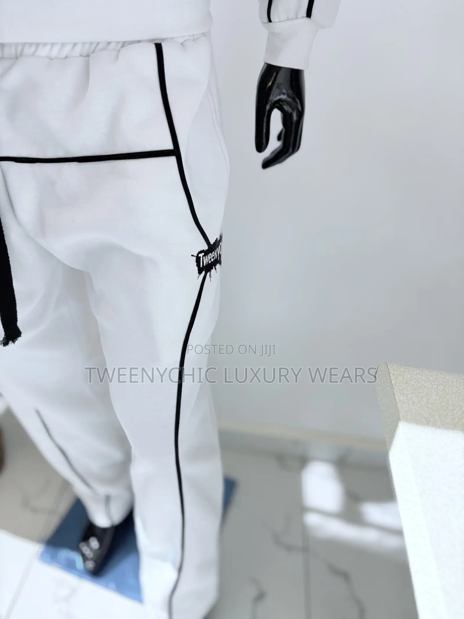 Luxury White Tracksuit Premium Quality
