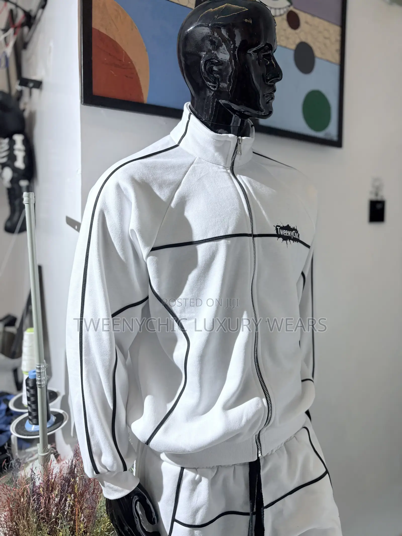 Luxury White Tracksuit Premium Quality