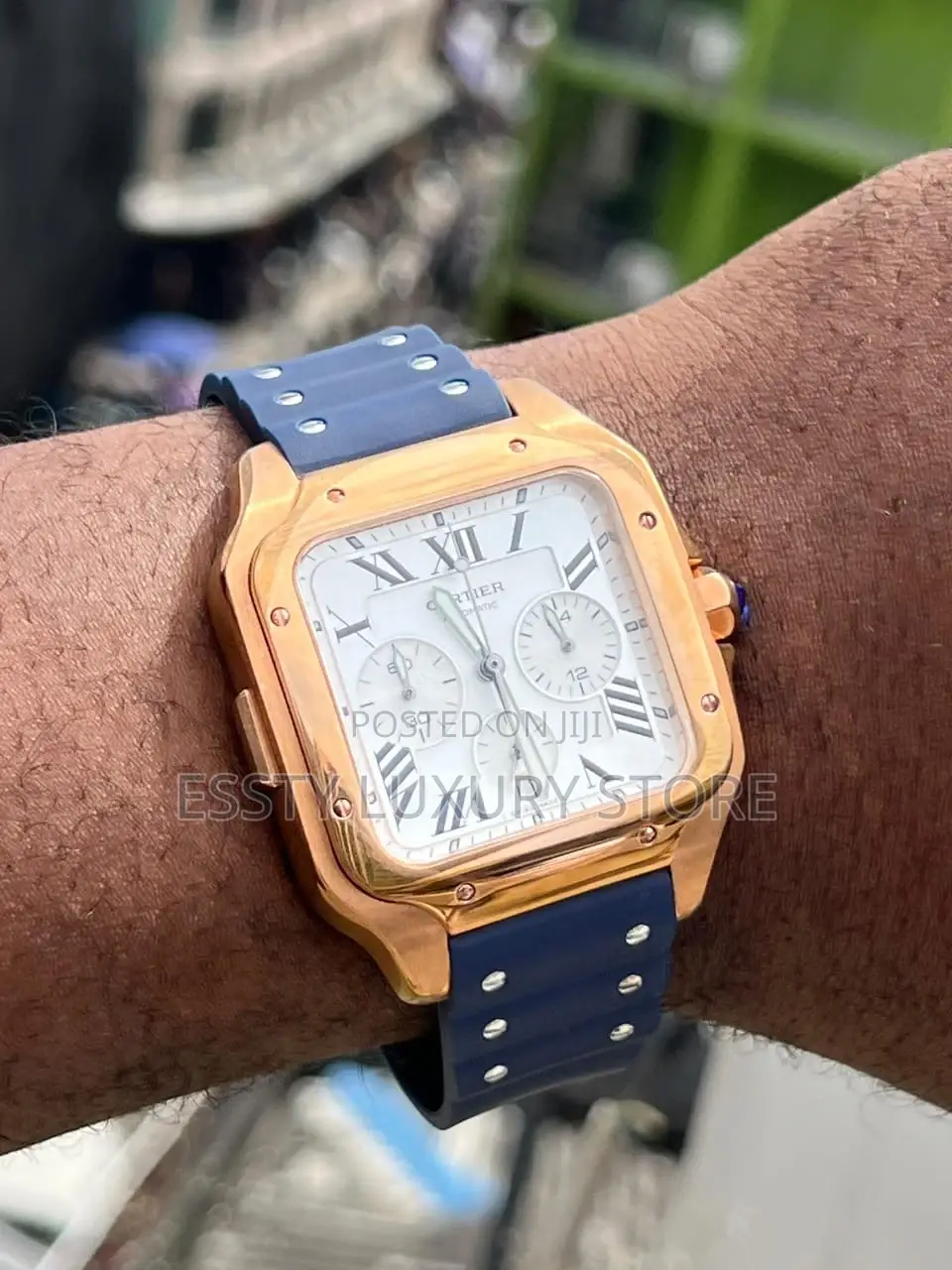 High Quality Original Cartier Rubber Wristwatch