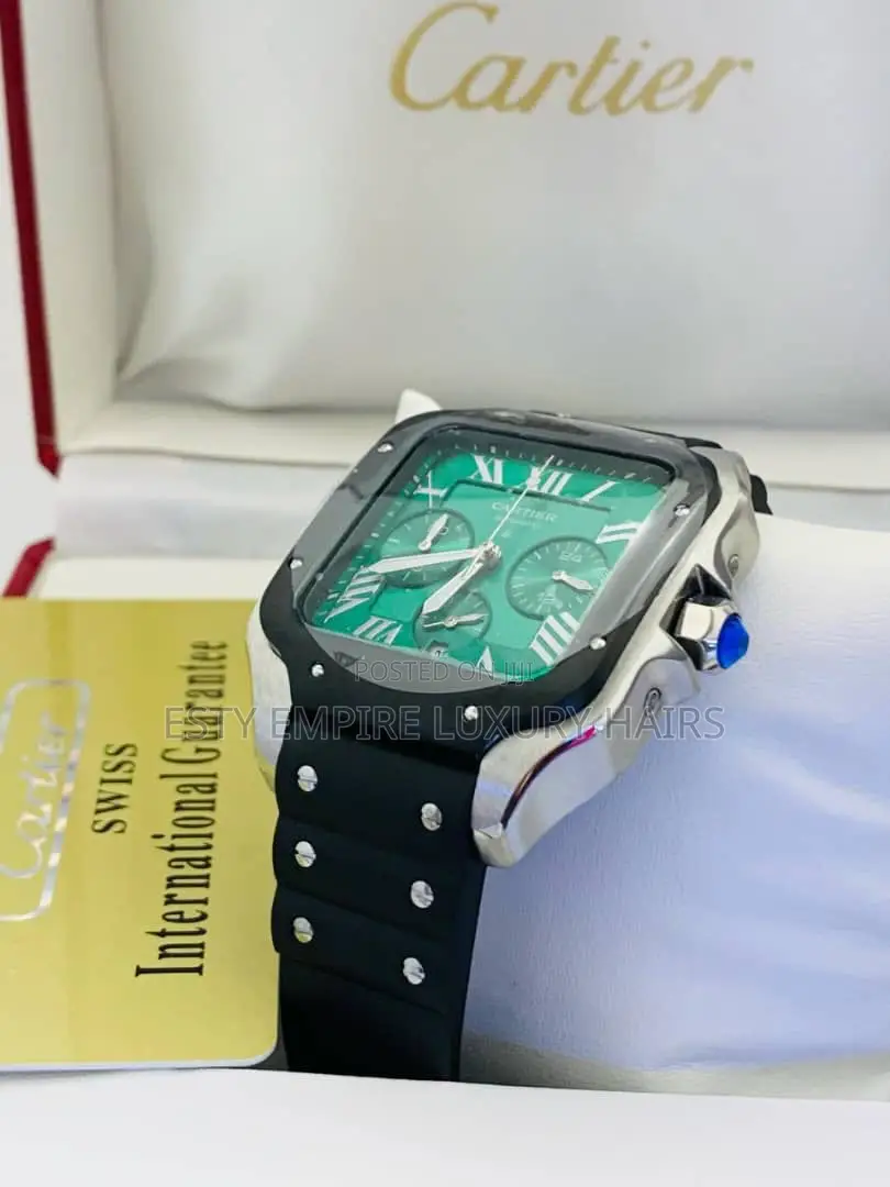 High Quality Original Cartier Rubber Wristwatch