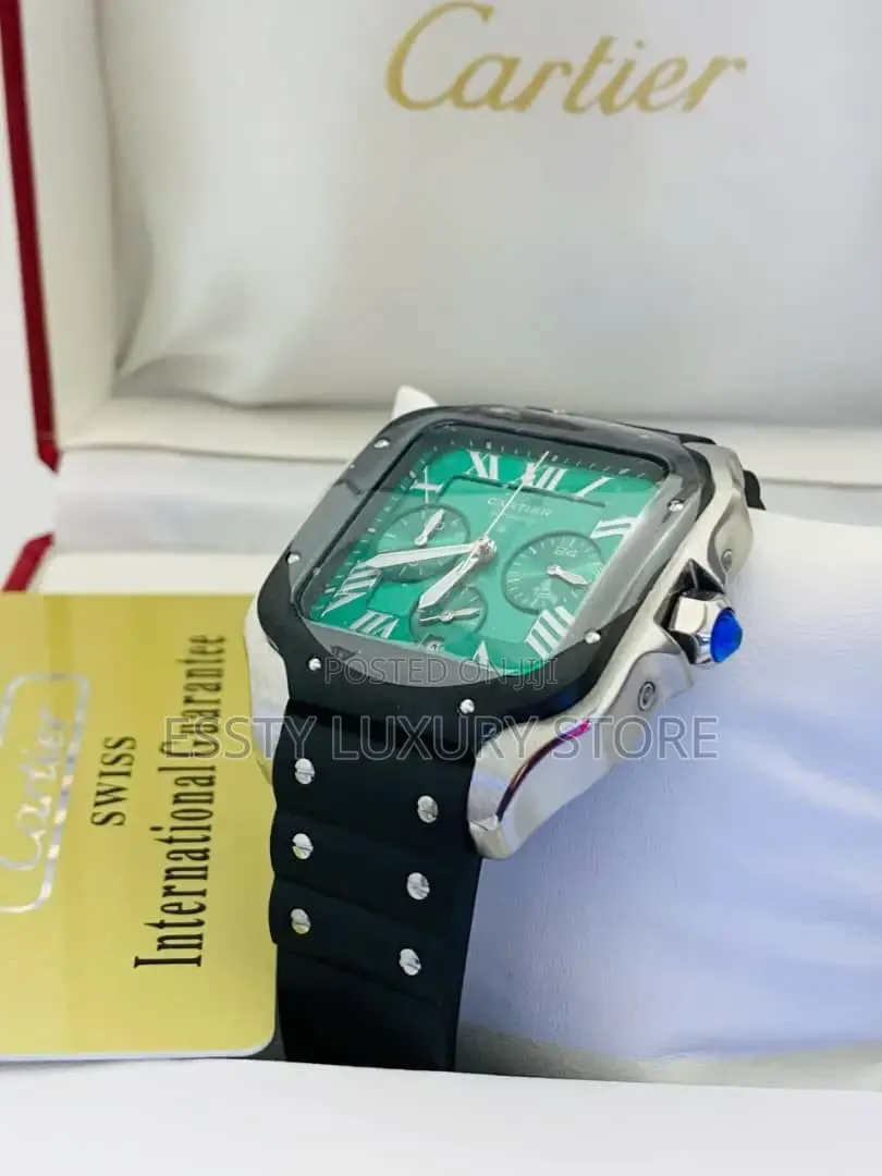 High Quality Original Cartier Rubber Wristwatch