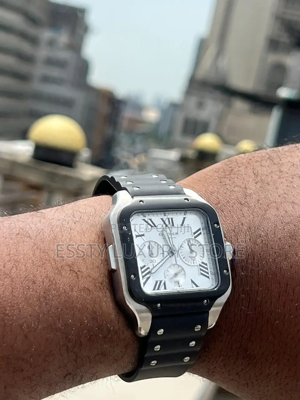 High Quality Original Cartier Rubber Wristwatch