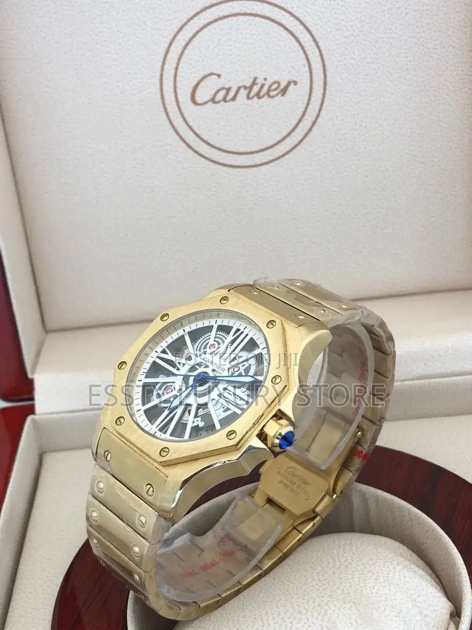 High Quality Luxury Cartier Gold Chain Wrist Watch
