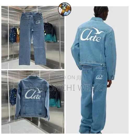 High Quality Mens Denim Two Piece