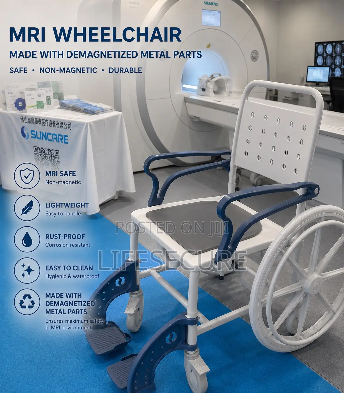 Mri Demagnetized Wheelchair