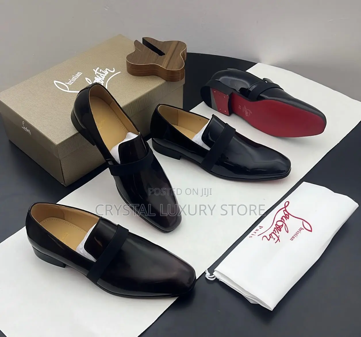 Christian Louboutin Quality Luxury Men Cooperate Shoe