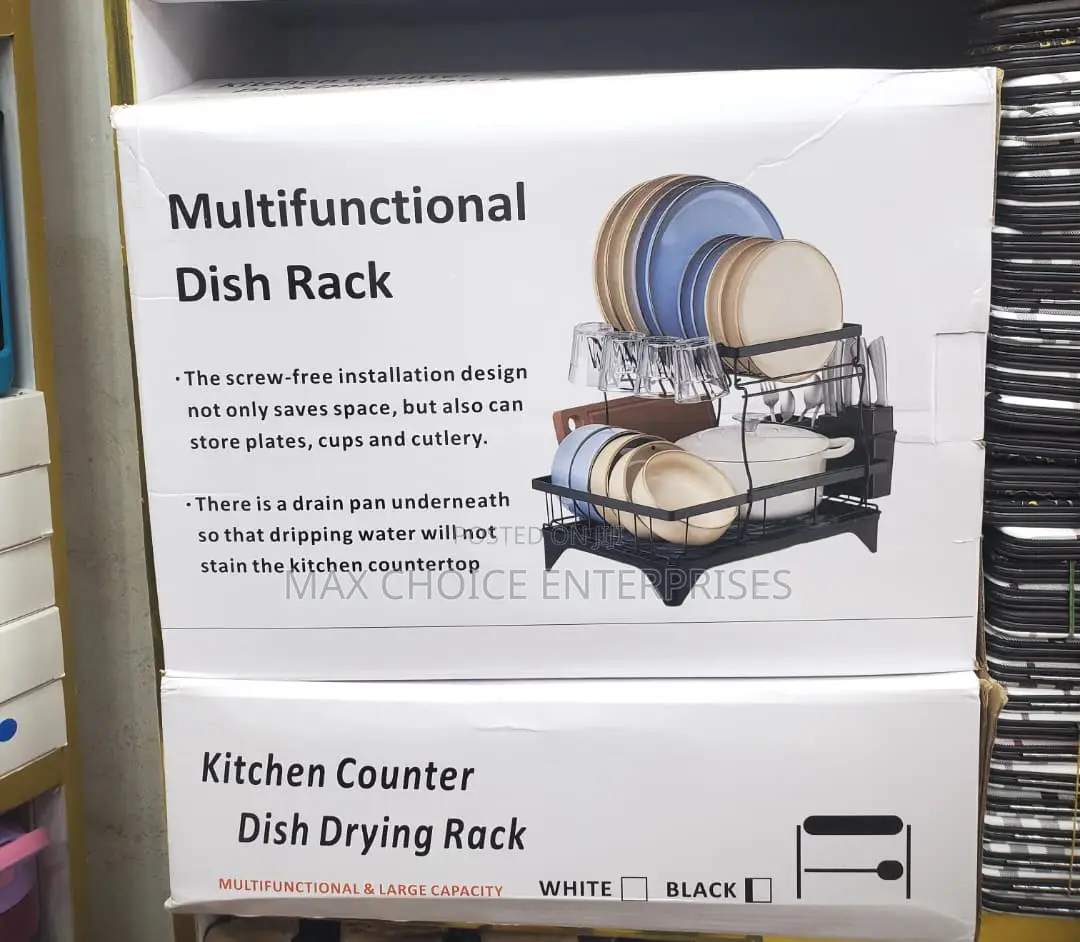 2 Tier Stainless Steel Multifunctional Dish Drying Rack